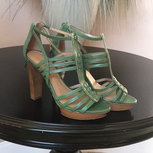 Talbots Kelley green heels